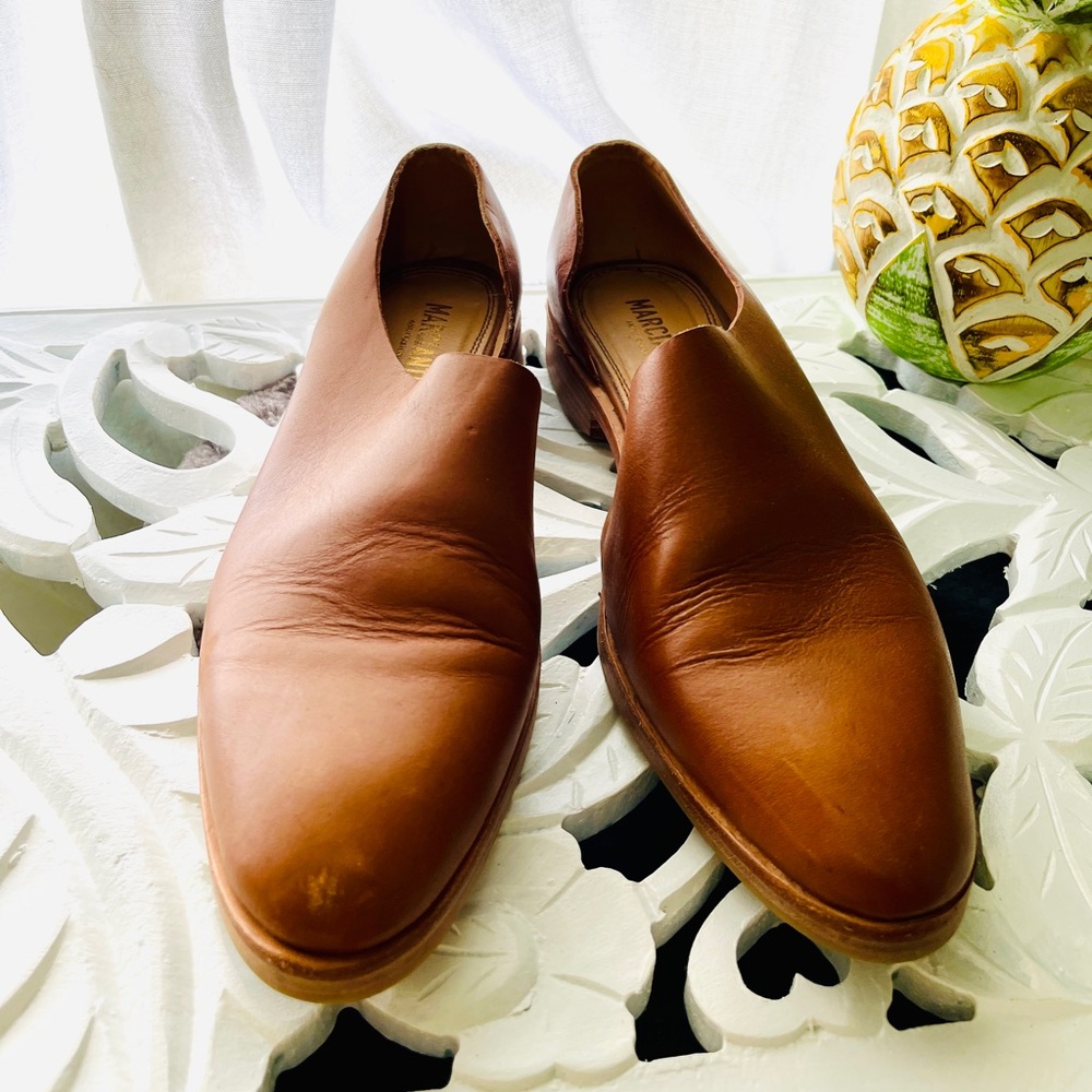Marciante leather loafer in cognac